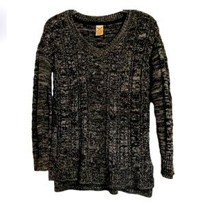 Faded Glory High-low v-neck sweater, L (12-14)
